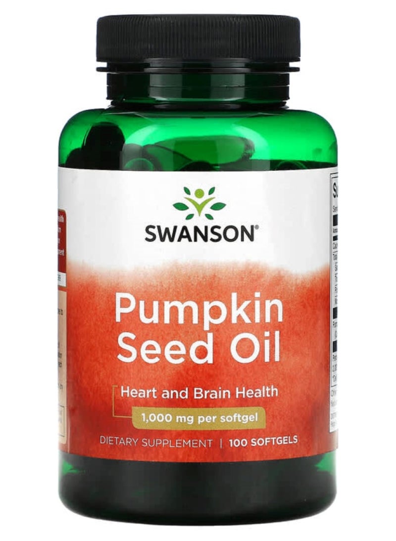 Pumpkin Seed Oil 1,000 mg 100 Sgels