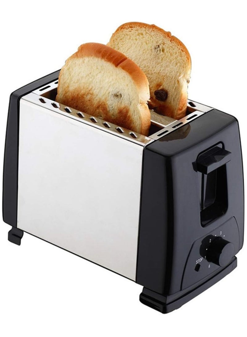 Toaster 2 Slice Toasters Toast Stainless Steel Cool Touch Black One Touch Quickly Toasts Compact Bread Toasters Electric Automatic Sandwich Maker Grill Maker