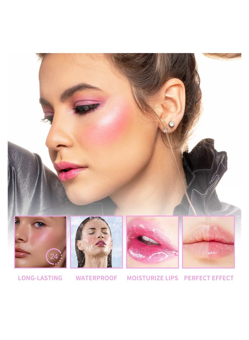 2PCS Moisturizing Color Changing Blush Oil for Cheeks