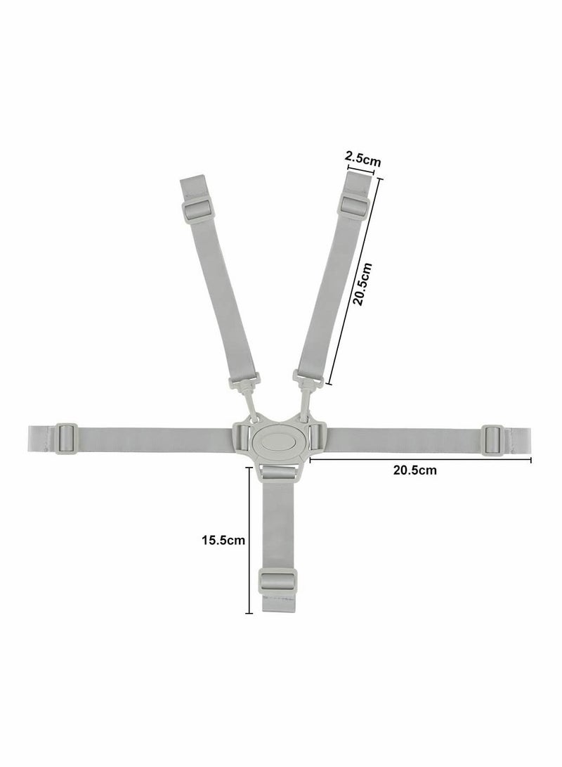 Adjustable 5 Point Harness Baby Safety Strap Belt for Stroller Pushchair Pram Buggy, Universal High Chair Baby Seat Security Belt Replacement