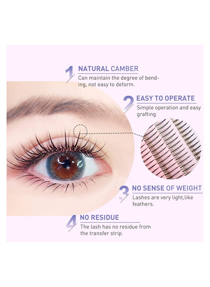 False Eyelashes Individual Lashes 8/9/10/11/12mm Single Cluster Eyelash Extension Supplies Eyelashes Natural Look Manga Lashes Health Fake Wispies Eyelashes Anime Fairy Bottom Lashes, Black