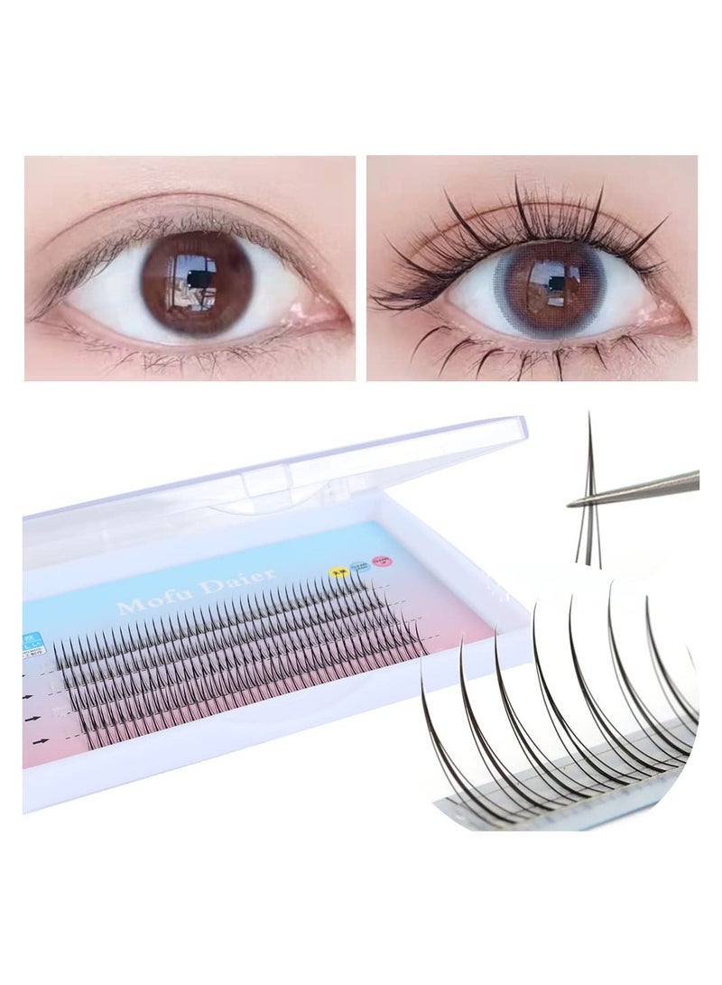 False Eyelashes Individual Lashes 8/9/10/11/12mm Single Cluster Eyelash Extension Supplies Eyelashes Natural Look Manga Lashes Health Fake Wispies Eyelashes Anime Fairy Bottom Lashes, Black