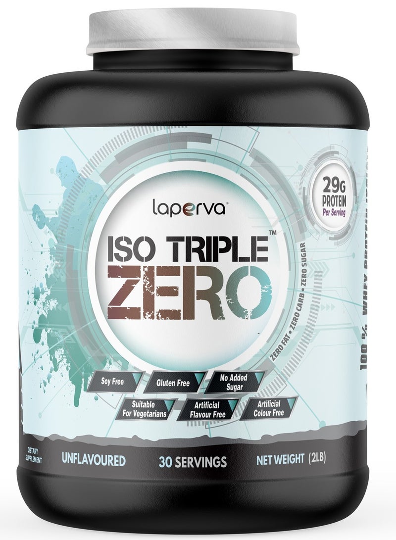 Iso Triple Zero Next Generation Whey Protein, Unflavored, 2 Lb