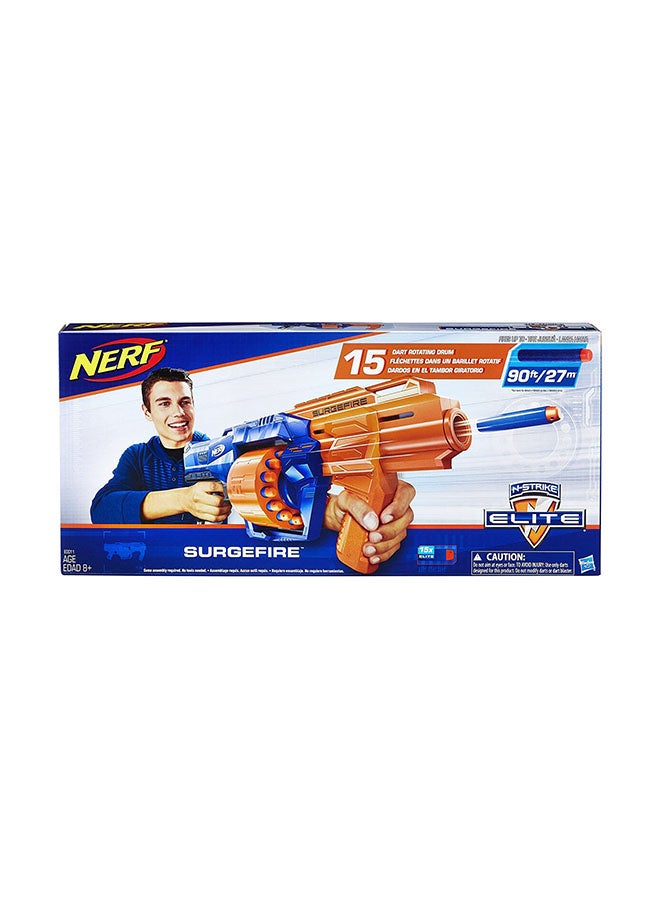 N-Strike Elite Surge Fire Blaster With Dart 8.31x46.99x25.7cm