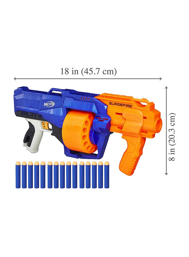 N-Strike Elite Surge Fire Blaster With Dart 8.31x46.99x25.7cm