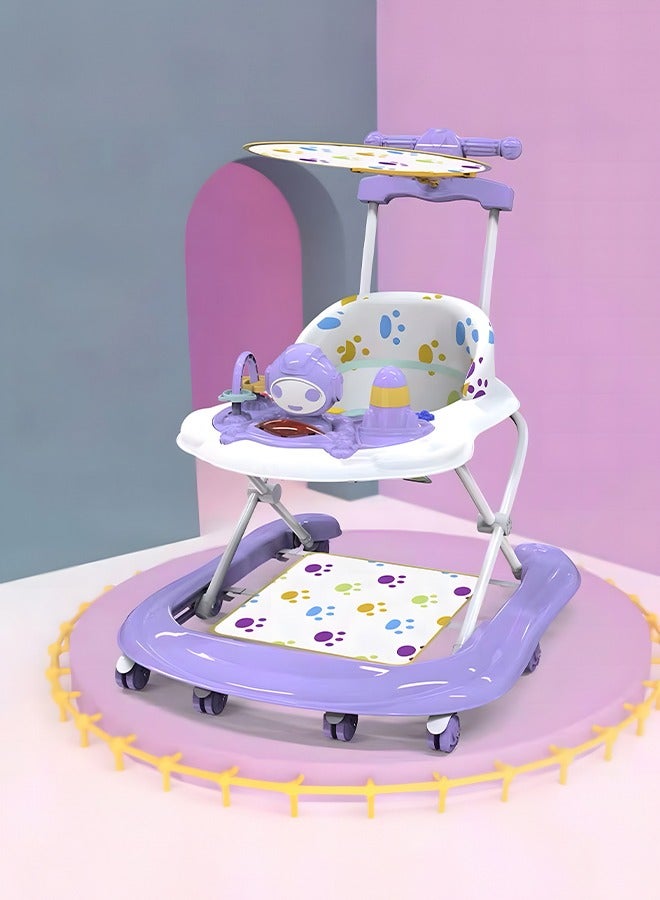 Foldable Multi-Functional Baby Activity Walker With Wheels