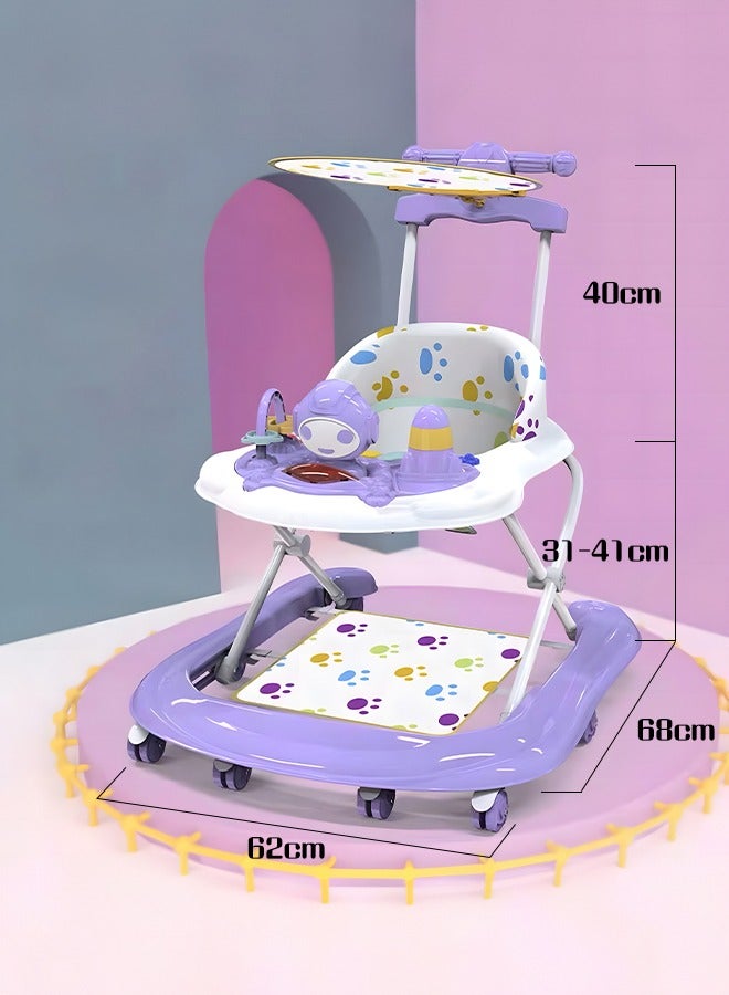 Foldable Multi-Functional Baby Activity Walker With Wheels