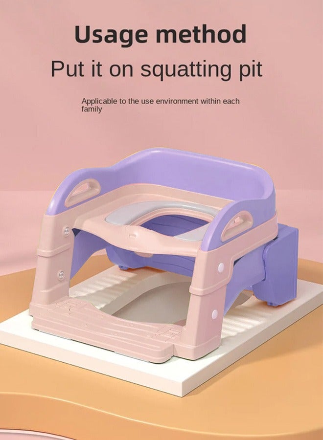 Toddlers Potty Training Toilet Seat Adjustable Step Seat Height Potty Seats for Toddlers Boys Girls