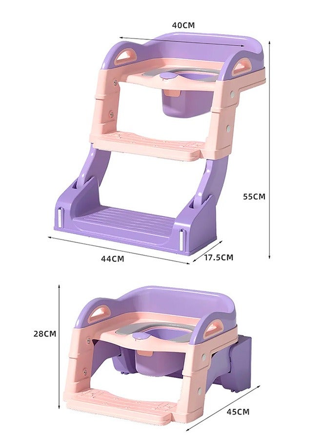 Toddlers Potty Training Toilet Seat Adjustable Step Seat Height Potty Seats for Toddlers Boys Girls