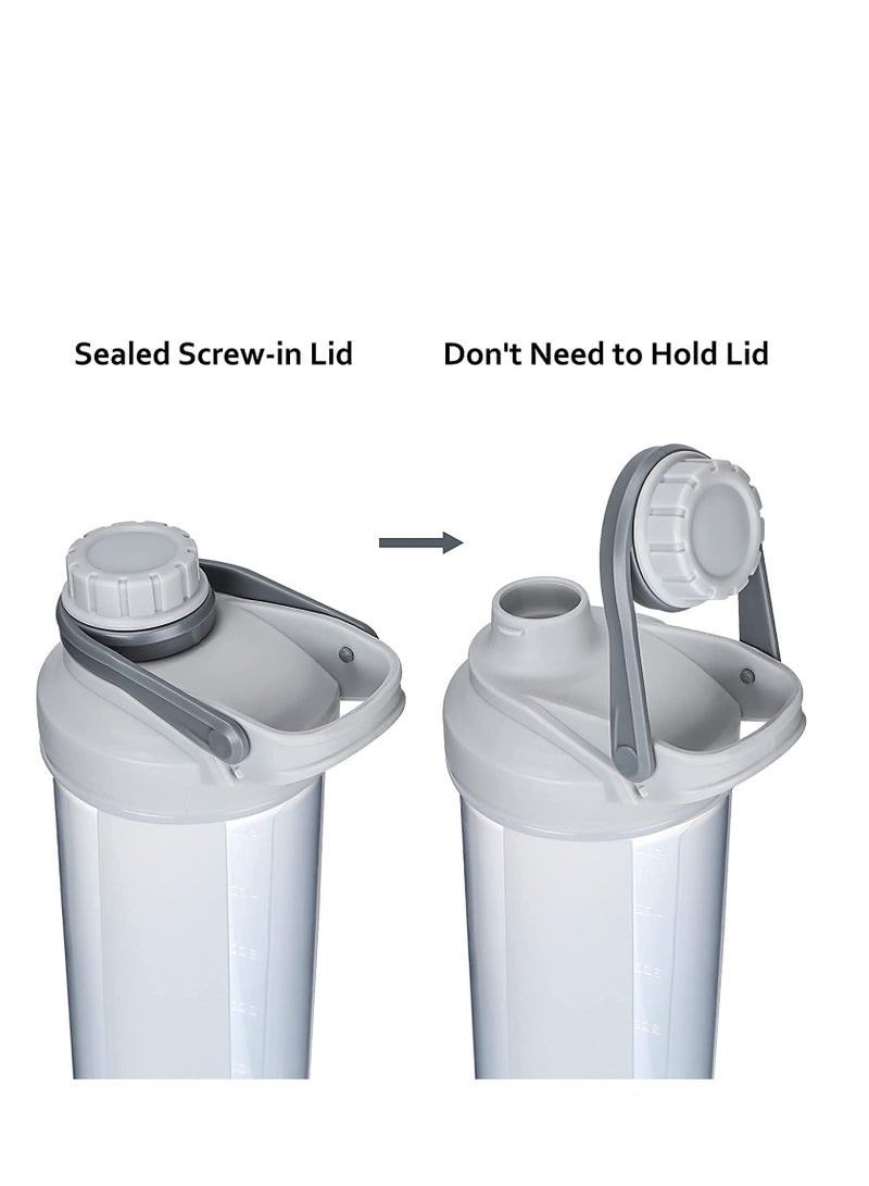 Fitness Shaker Bottle, Fitness Sports Classic Protein Shaker Bottle, BPA Free, Professional Fitness cup Fashionable Portable Sport Plastic Water Shaker Bottle for Exercise