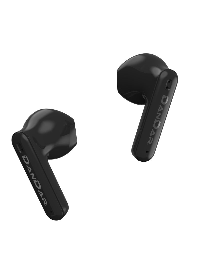 Dandar Wave Earbuds Crystal Clear Calls with HD Microphone, Soft Bass, 20 Hours Playtime Latest BT 5.3, Smart Touch, Lightweight Comfortable