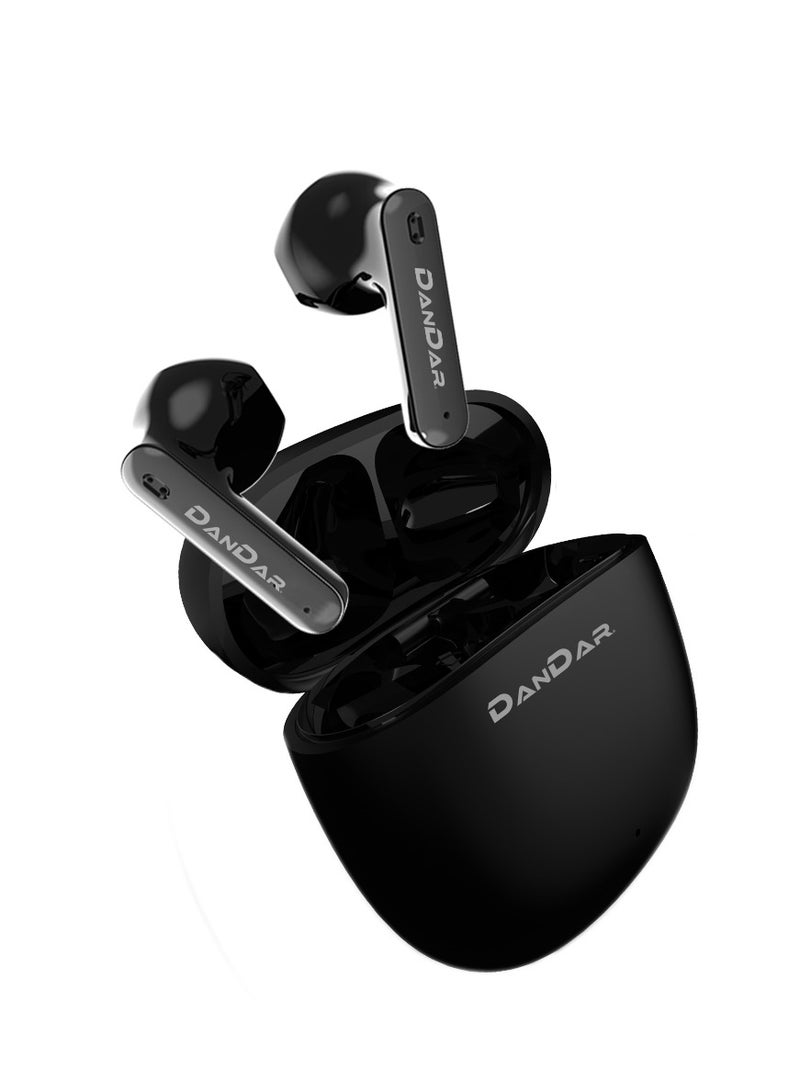 Dandar Wave Earbuds Crystal Clear Calls with HD Microphone, Soft Bass, 20 Hours Playtime Latest BT 5.3, Smart Touch, Lightweight Comfortable