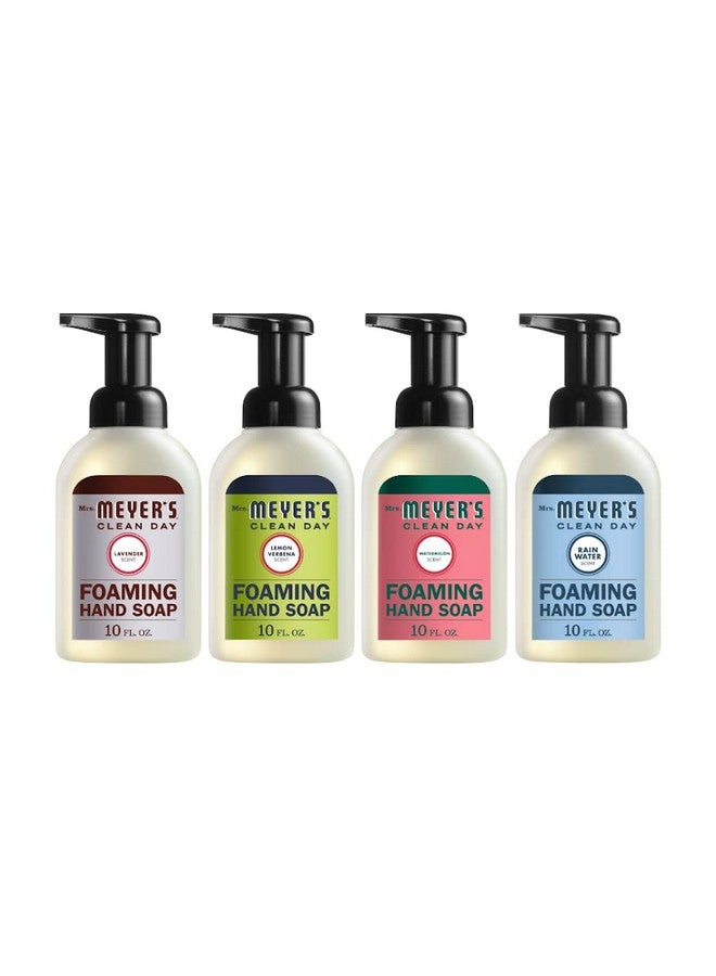 Foaming Hand Soap 4 Scent Variety Pack 1 Rain Water 1 Lavender 1 Lemon Verbena 1 Watermelon 10 Oz Each 1 Ct