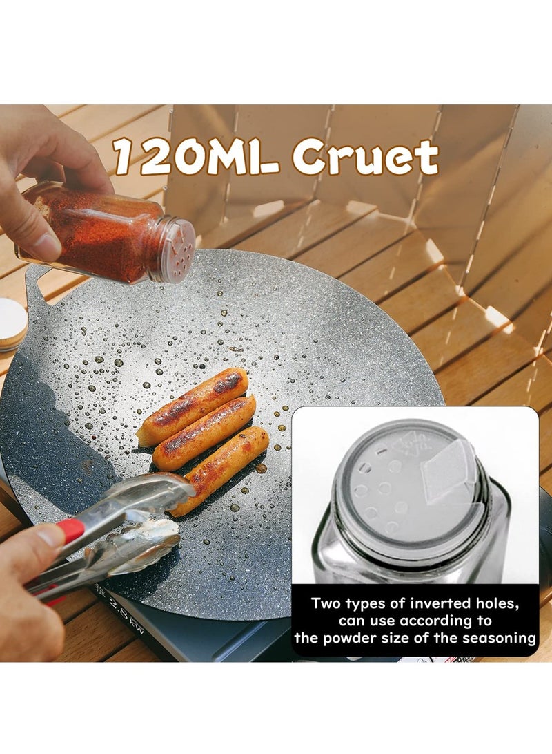 Portable Spice Bag with 9 Seasoning Bottles, Travel Spice Kit, Outdoor Spice Container Seasoning Bottle Holder, Separable Storage Bag for Outdoor Travel Camping BBQ Picnic