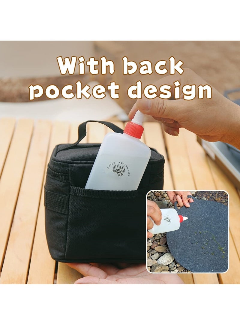 Portable Spice Bag with 9 Seasoning Bottles, Travel Spice Kit, Outdoor Spice Container Seasoning Bottle Holder, Separable Storage Bag for Outdoor Travel Camping BBQ Picnic