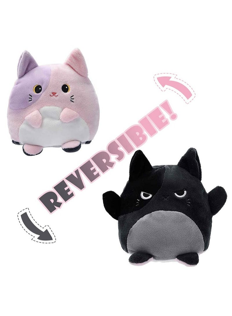 Reversible Cat Stuffed Animals, Reversible Plushie, 6