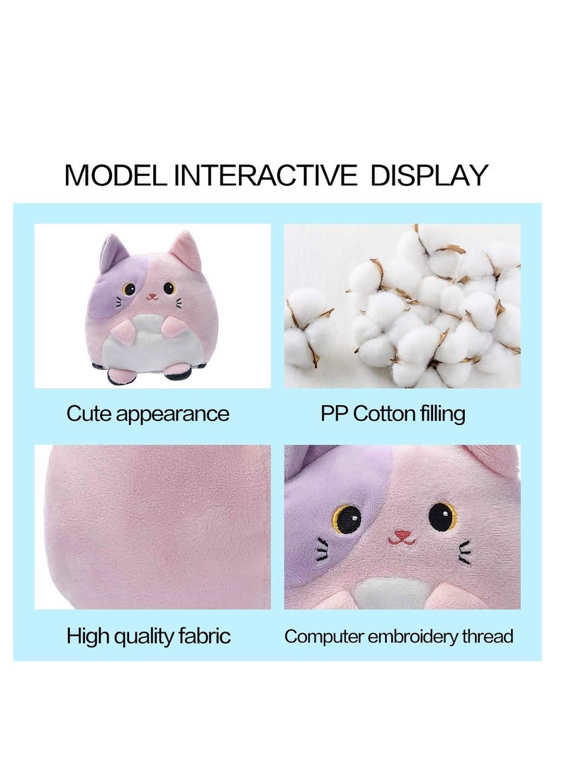 Reversible Cat Stuffed Animals, Reversible Plushie, 6