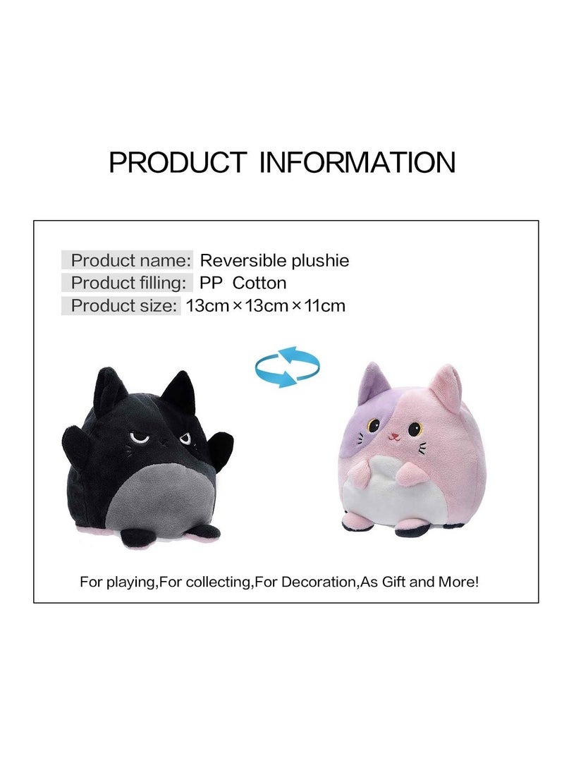 Reversible Cat Stuffed Animals, Reversible Plushie, 6