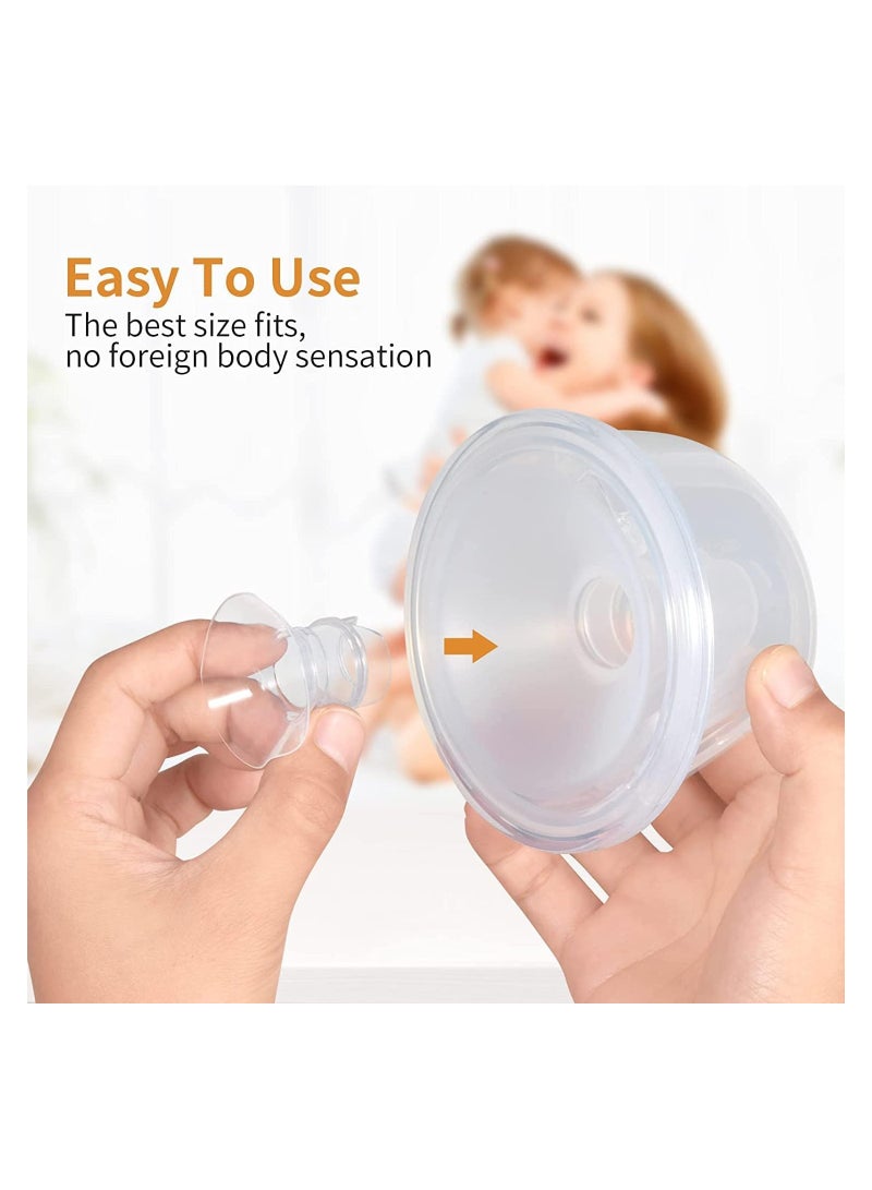 Breast Pump Accessory for S9 Pro S12 Pro Breast Pump Pump Parts Replace Wearable Breast Pump Shield to Reduce 24mm Down to 15mm 17mm 19mm 21mm 4 Pack