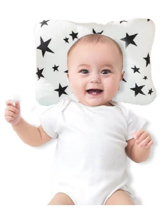 Unisex Pillow, Airmesh Breathable Cool 100% Cotton, Portable Travel Pillow, Super Soft Organic Cotton Baby Pillow Control Sweat, MultiFunctual Small Pillow, 22x18cm