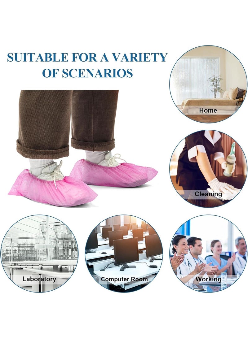 Disposable Thickened Non Woven Fabric Repeated Use Indoor Non Slip Shoe Cover 100 Pieces