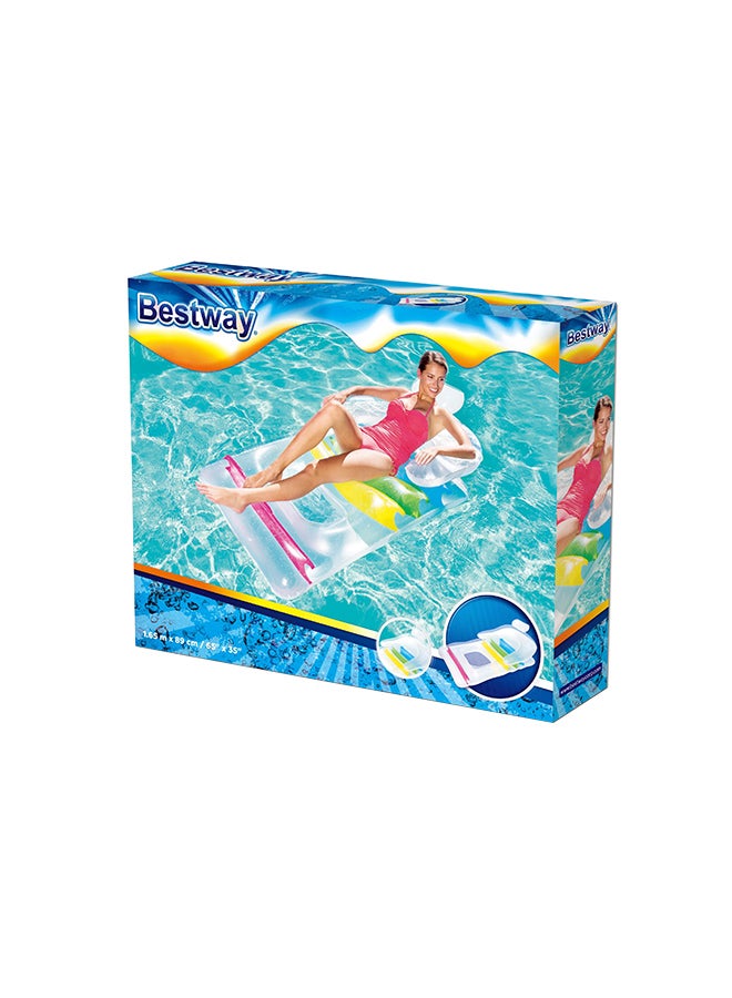 Cool Lounge Inflatable Pool Float With Repair Patch 65x35inch 65x35inch