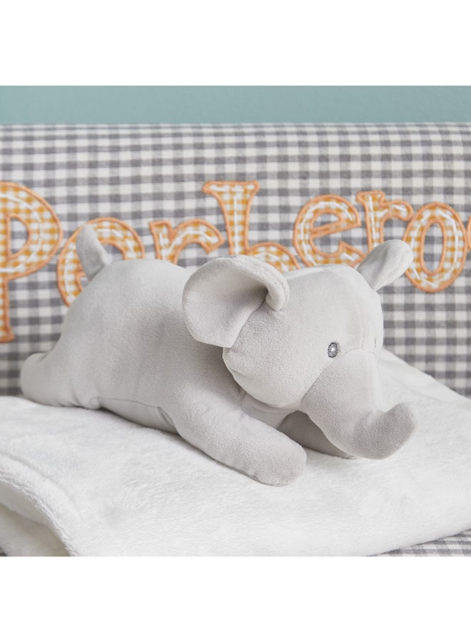 Playland 2-Piece Elephant Blanket and Toy Set 100 x 75 cm