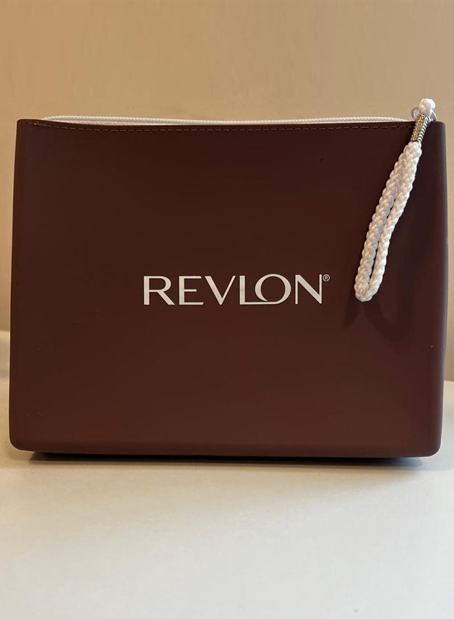 REV Silicone Cosmetic Bag Purple/Brown