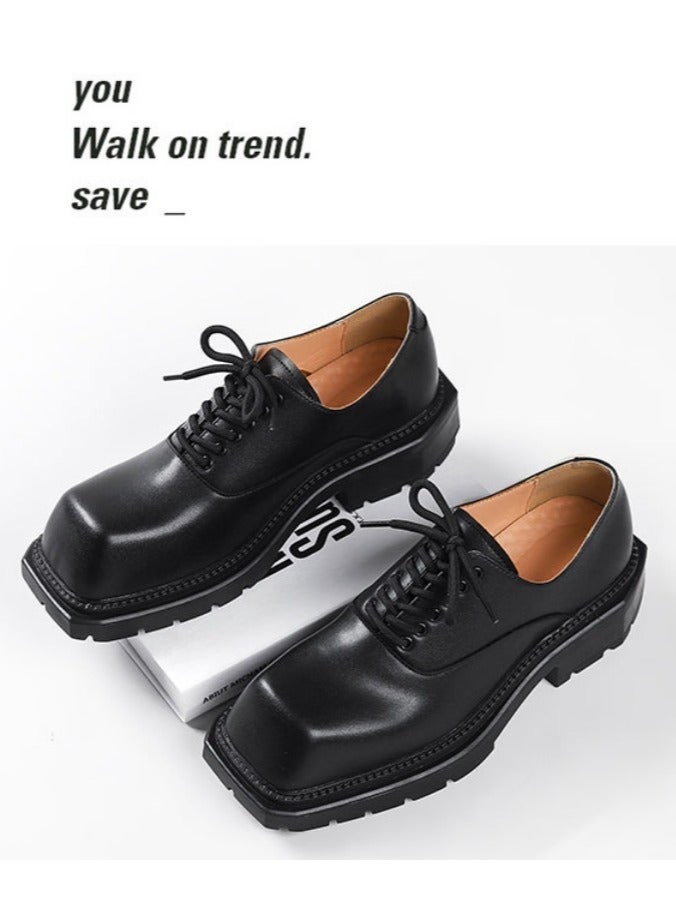 Versatile Retro Casual Leather Shoes