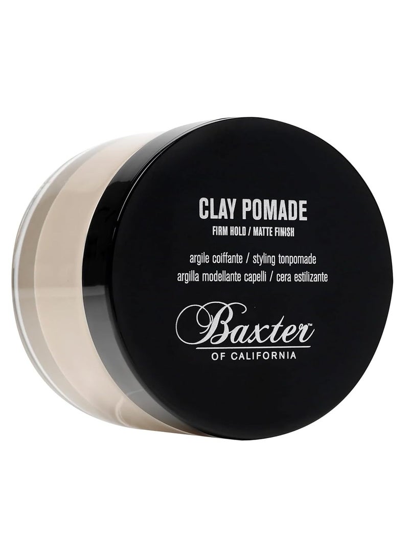 Baxter of California Clay Pomade Firm Hold / Matte Finish Hair Pomade for Men and Women, Perfect for Texturizing Straight or Wavy Hair - 2 Ounces