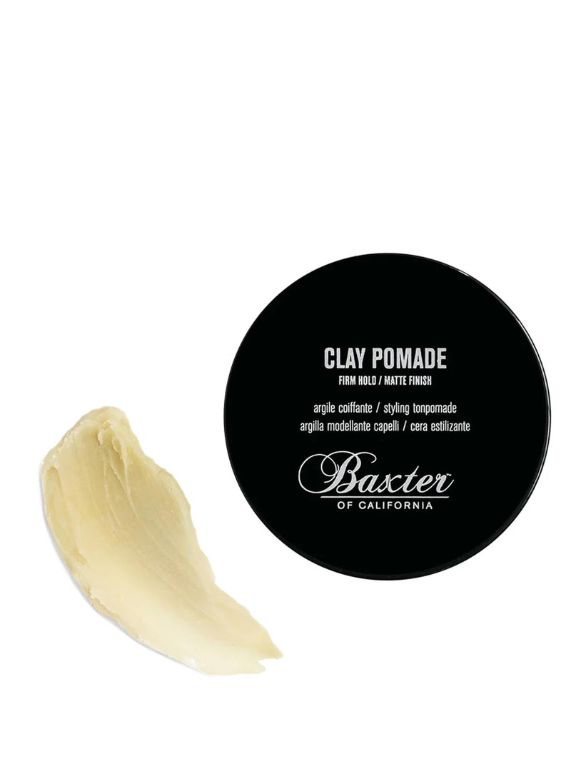 Baxter of California Clay Pomade Firm Hold / Matte Finish Hair Pomade for Men and Women, Perfect for Texturizing Straight or Wavy Hair - 2 Ounces