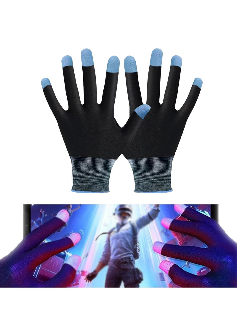 Touchscreen Gloves for Sweaty Hands, High-Sensitive Anti-Sweat Breathable Seamless Gaming Gloves for Tablet iPadMobile Phone PUBG Game Controller