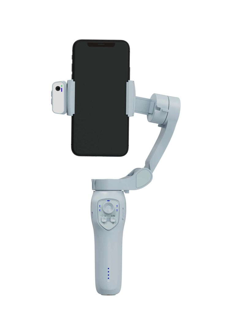 2000 mAh 3-Axis Gimbal Stabilizer Al Tracking & Gestures & IOS/Android APP Gray - AI tracking