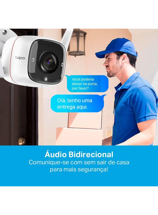 Tapo Outdoor Security Wi-Fi Smart Camera 2k QHD (C320WS)