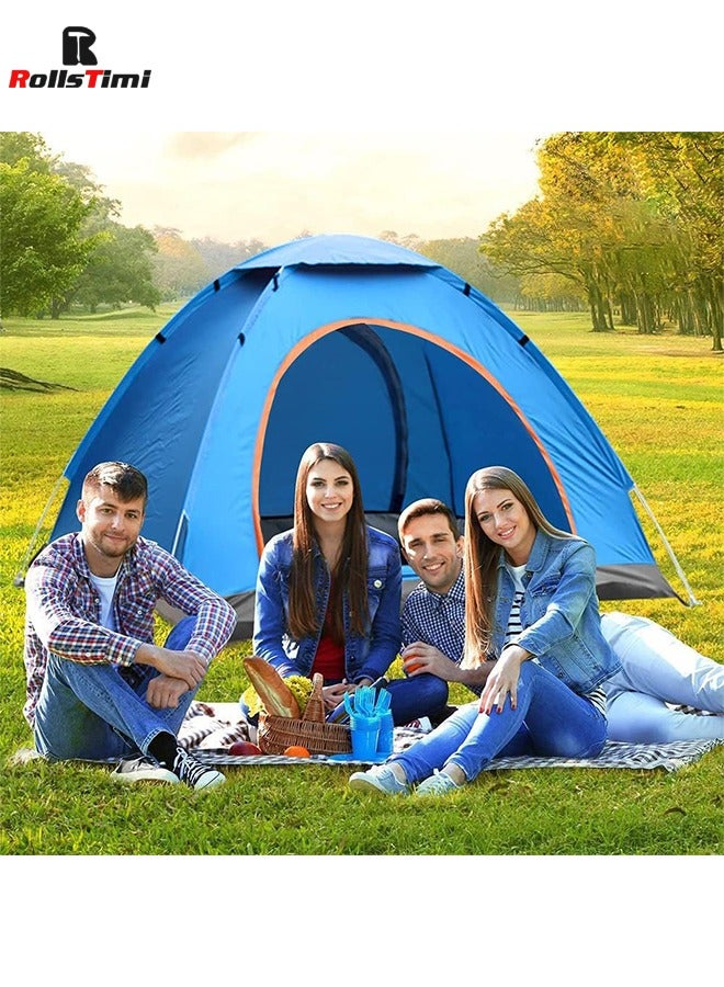 Tent Outdoor Large Fully Automatic Single-Layer Tent 3-4 People's Anti-Storm rain Double Camping Tent 200x 200 x145cm