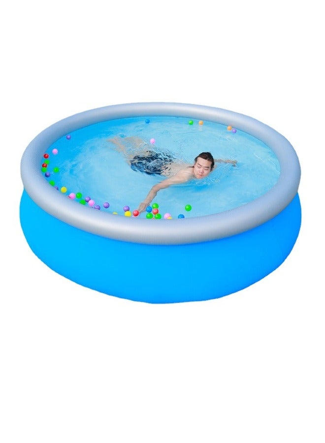 Foldable Inflatable Round Swimming Pool 305x76 cm