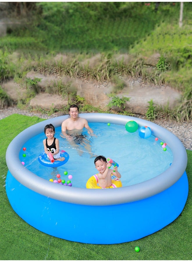 Foldable Inflatable Round Swimming Pool 305x76 cm