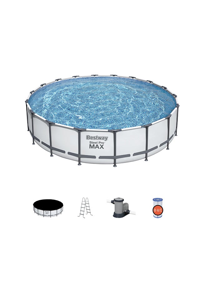 Steel Frame Pool Set(Filter Ladder Ground Cloth Cover) 549x122cm 549x122cm