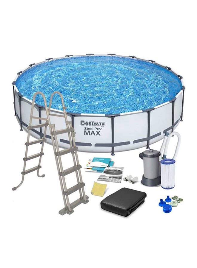 Steel Frame Pool Set(Filter Ladder Ground Cloth Cover) 549x122cm 549x122cm