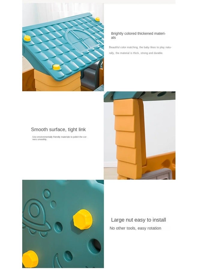 Garden Plastic House Hold Items Toys Indoor Kids Playhouse with Slide and Table