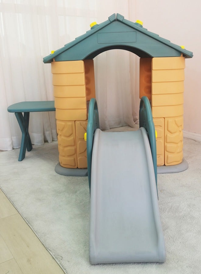 Indoor Plastic Reliable and Smooth Surface Play Toys Plastic Playhouse with Slide for Kids