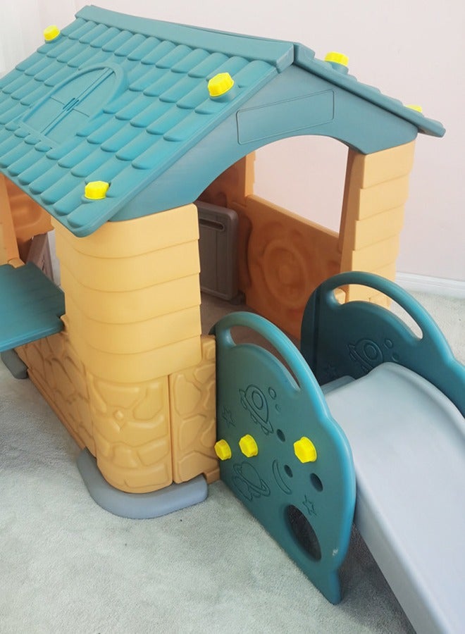 Indoor Plastic Reliable and Smooth Surface Play Toys Plastic Playhouse with Slide for Kids