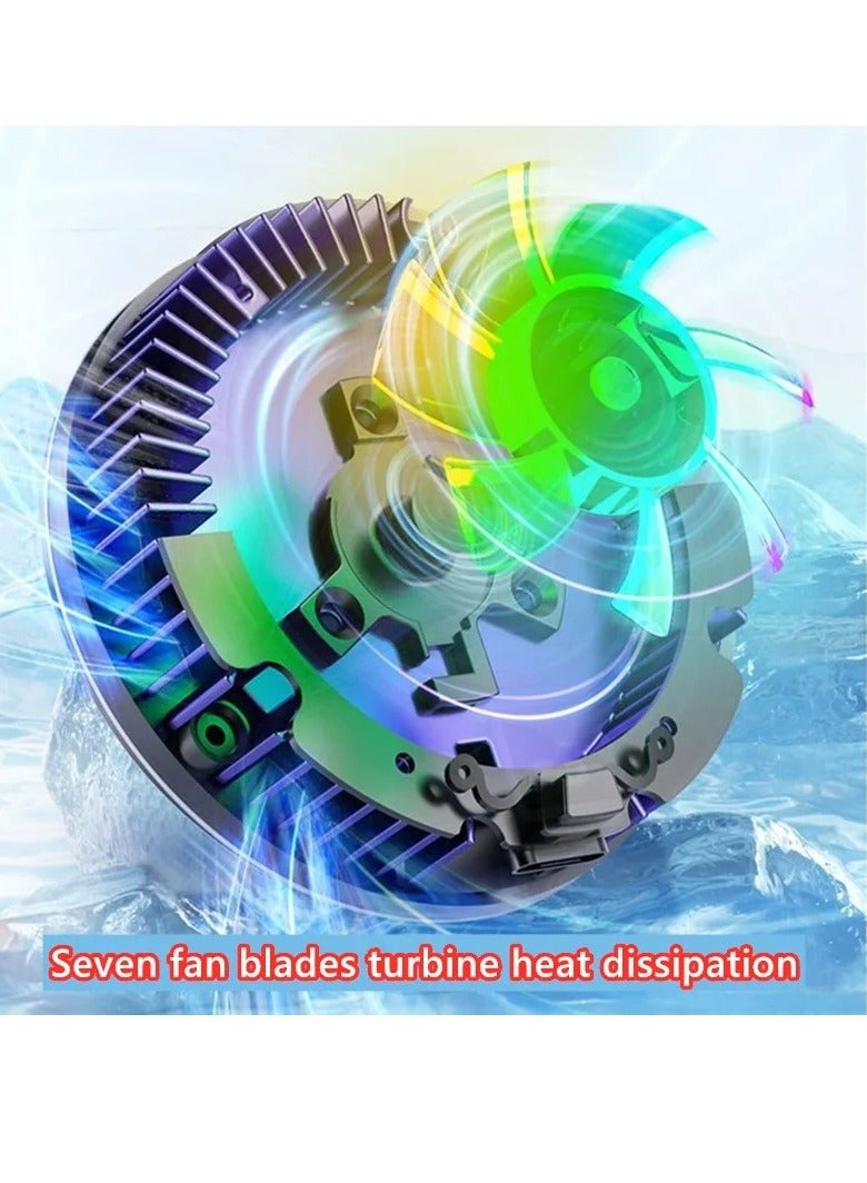 Cell Phone Cooling Fan, Easy Installation Comfortable Mobile Radiator With Semi Conductor Cooling Chip, Low Running Noise Mobile Cooler Fan Compatible With Most Of Phones, (Without Digital Display )