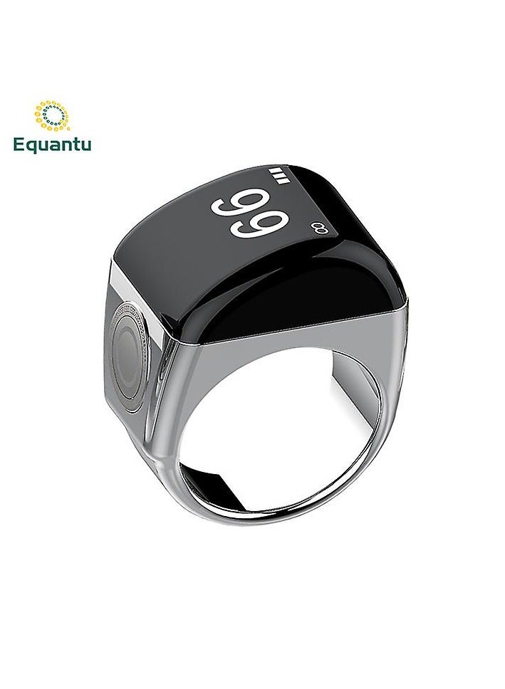 Equantu Plastic Zikr ring Tasbih ring QB702 Lite Silver