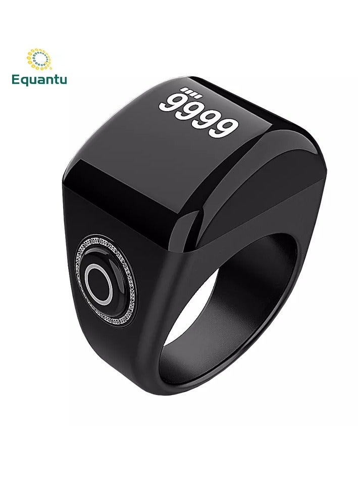 Equantu Plastic Zikr ring Tasbih ring QB702 Lite Black