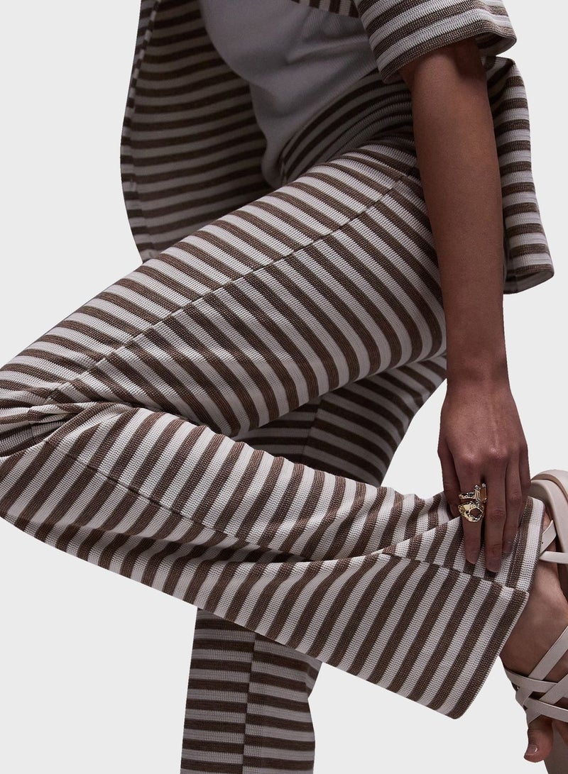 Striped Wide Leg Pants