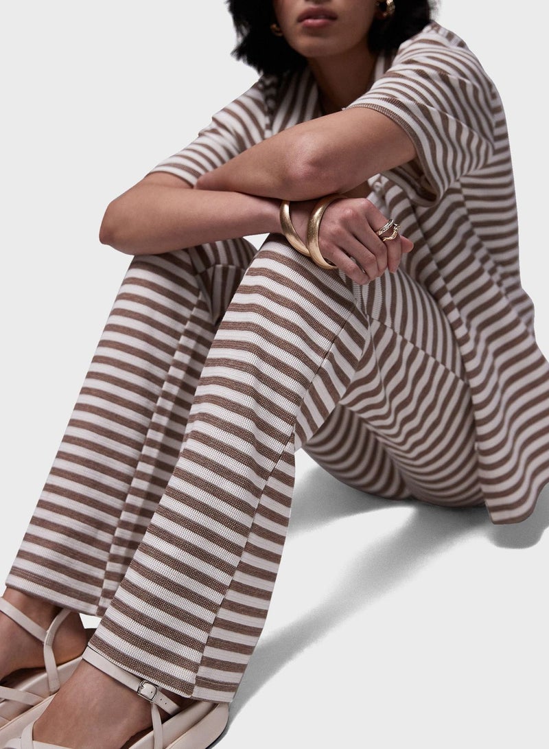 Striped Wide Leg Pants