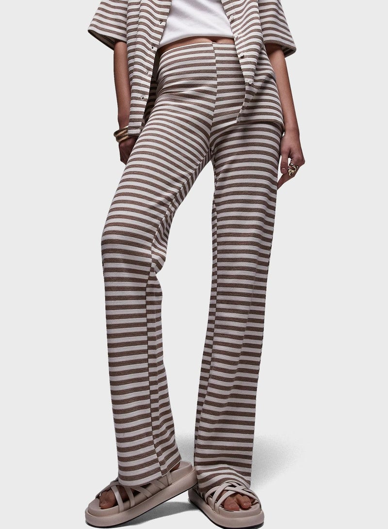 Striped Wide Leg Pants