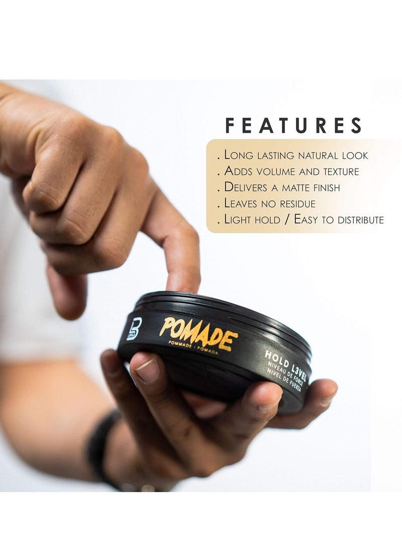 Level 3 Pomade - Improves Hair Strength and Volume Long-Lasting Hold Infused with Keratin 500ml