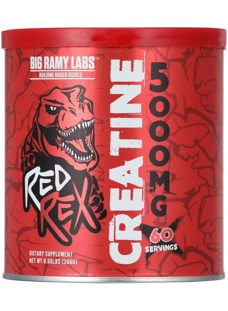 RED REX Creatine 300g 60 Servings Unflavored